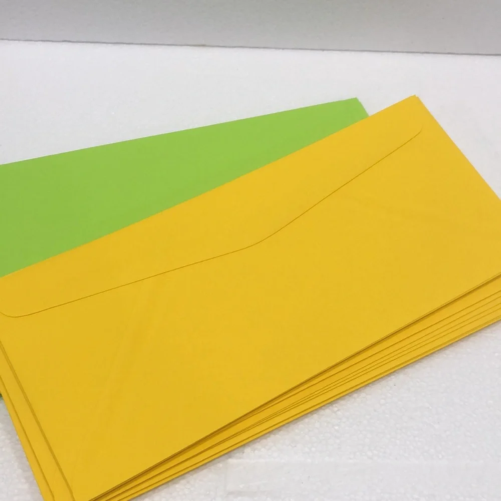 Vibrant Yellow and Green Envelopes bundle of 30